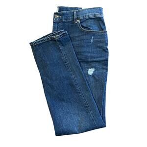 Sun + Stone Men's 36x30 Slim-Fit Distressed Blue Denim Jeans Riverview Wash NEW